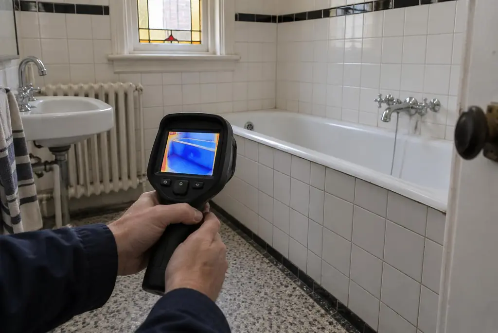 Lekdetectie Leusden – onderzoek in een badkamer van een oudere woning